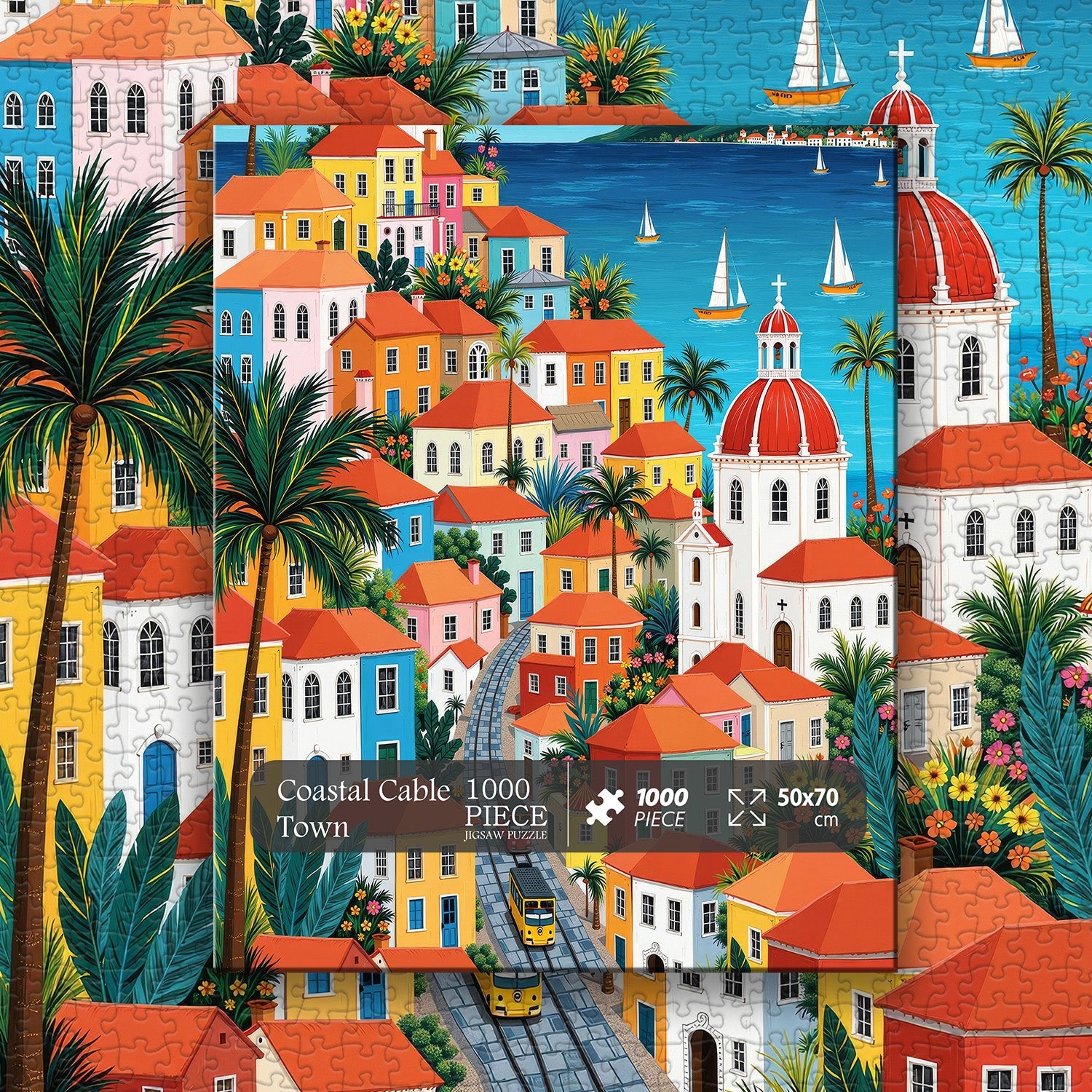Coastal Cable Town Jigsaw Puzzle 1000 Pieces