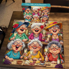 Puzzle de 1000 pièces : Moment un peu pompette entre meilleures amies
