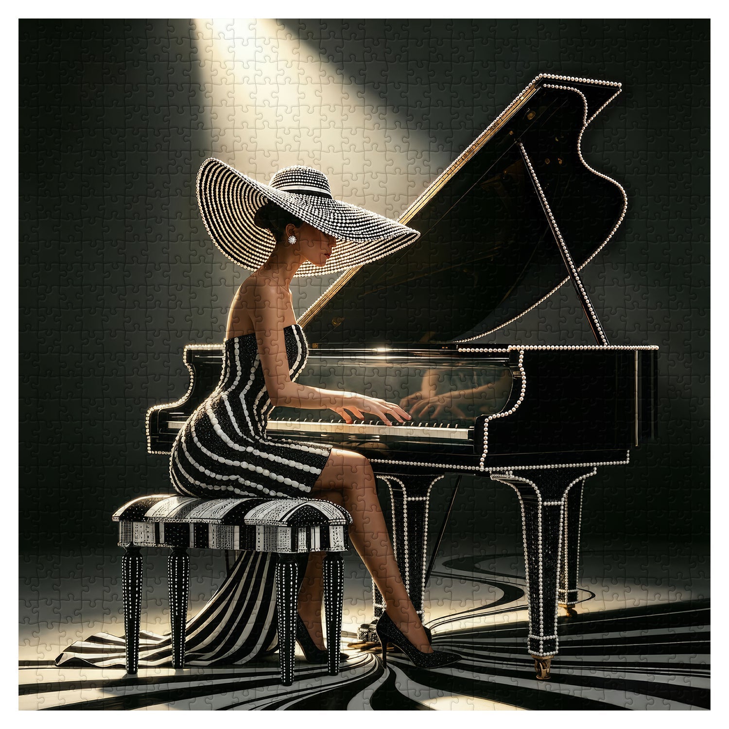 Spotlight Pianist Jigsaw Puzzle 1000 Piece