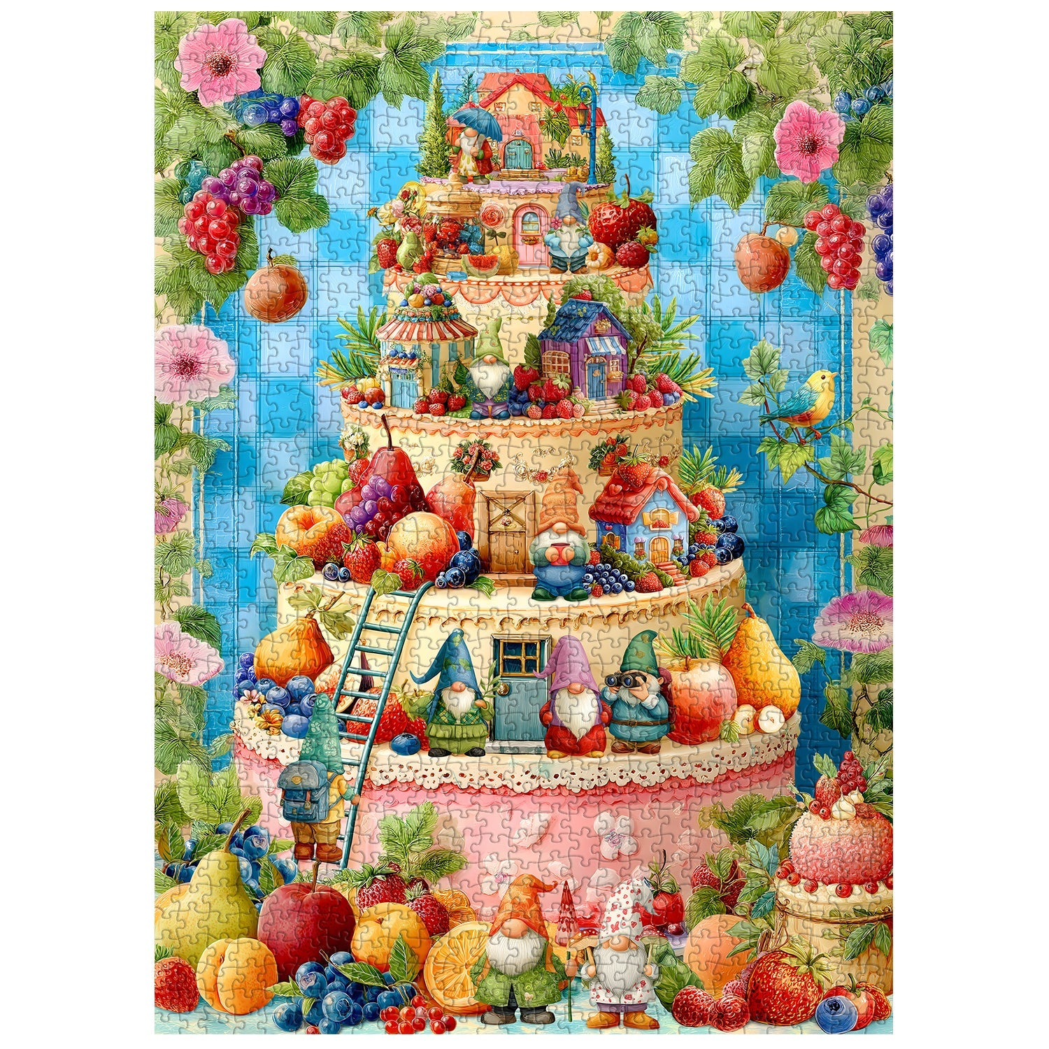 Gnomes Cake Jigsaw Puzzle 1000 Pieces