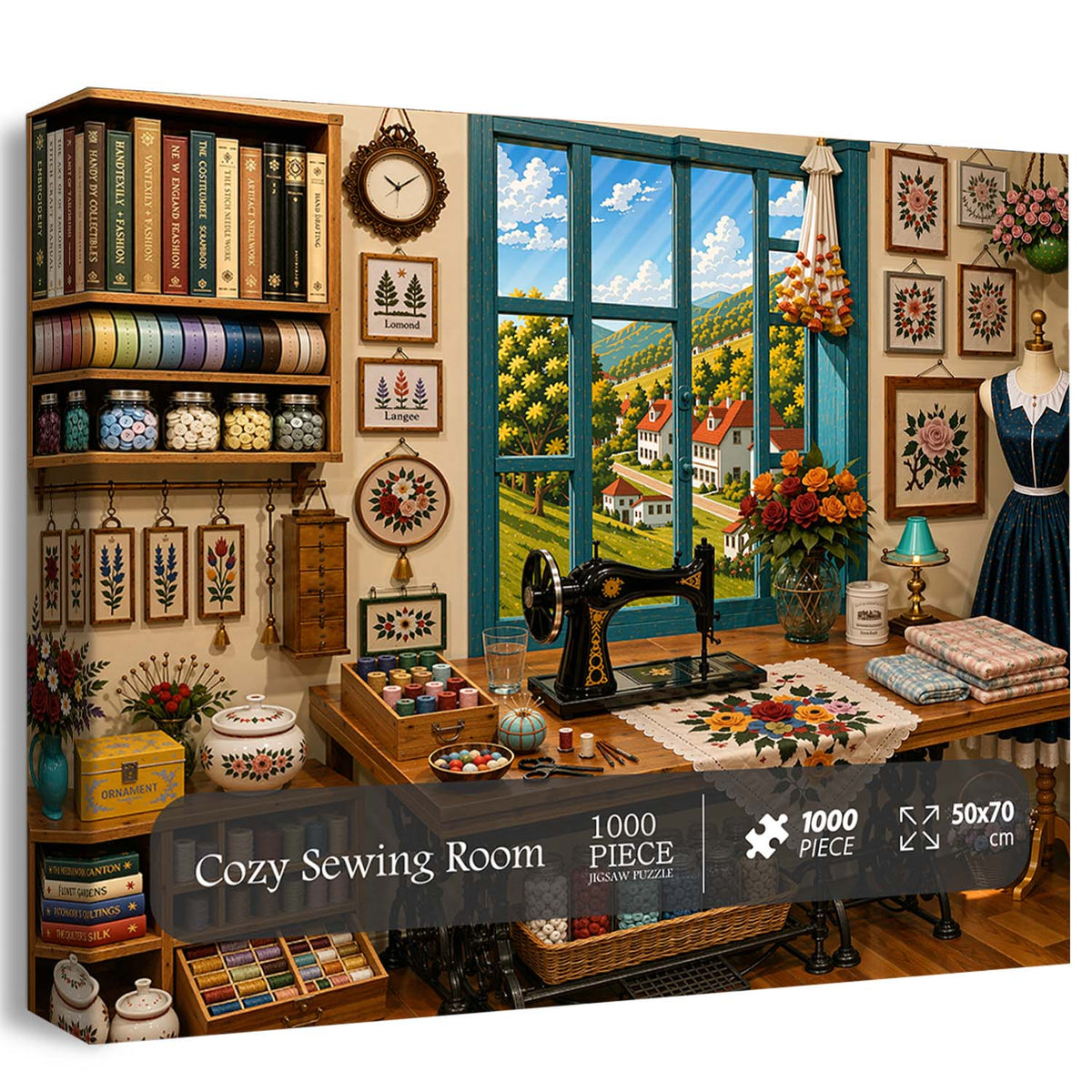 Cozy Sewing Room Jigsaw Puzzle 1000 Piece