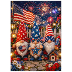 Firework Gnome Celebration Jigsaw Puzzle 1000 Piece