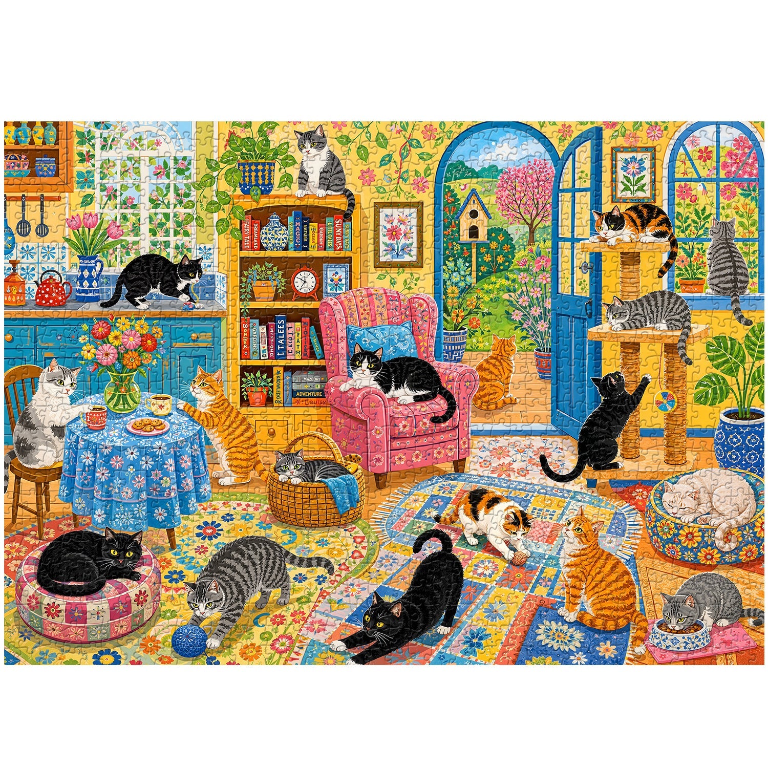 Kitty Cottage Jigsaw Puzzle 1000 Piece
