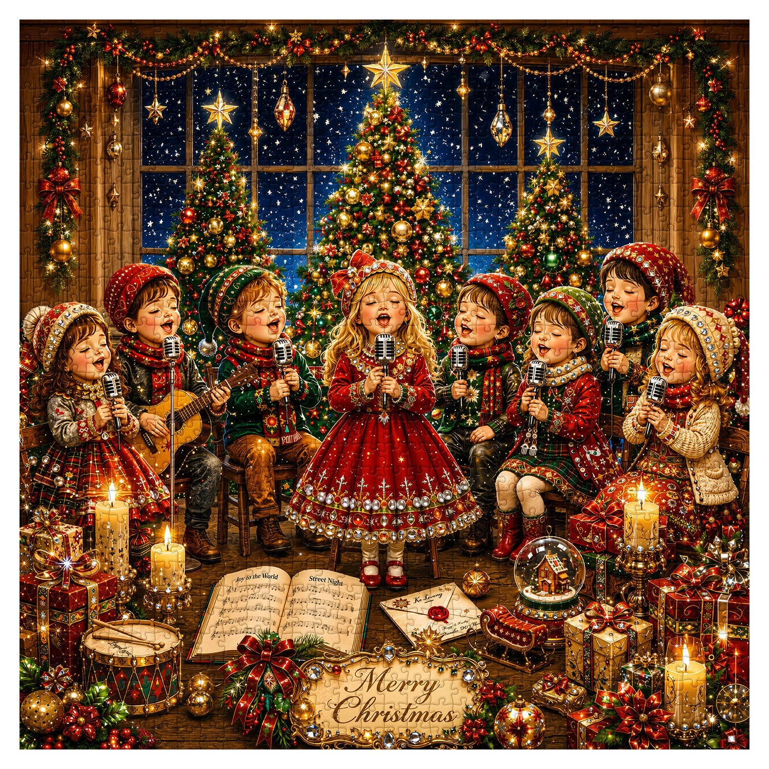 Children's Christmas Carols Jigsaw Puzzle 1000 Pieces