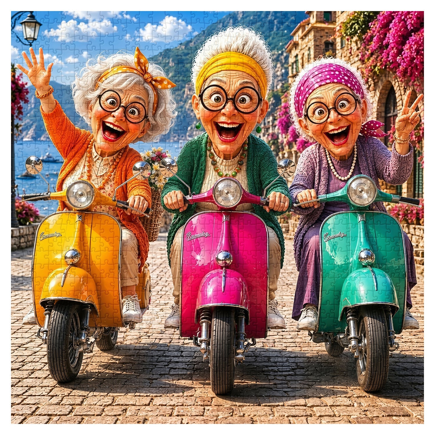 Puzzle 1000 pièces Scooter Squad