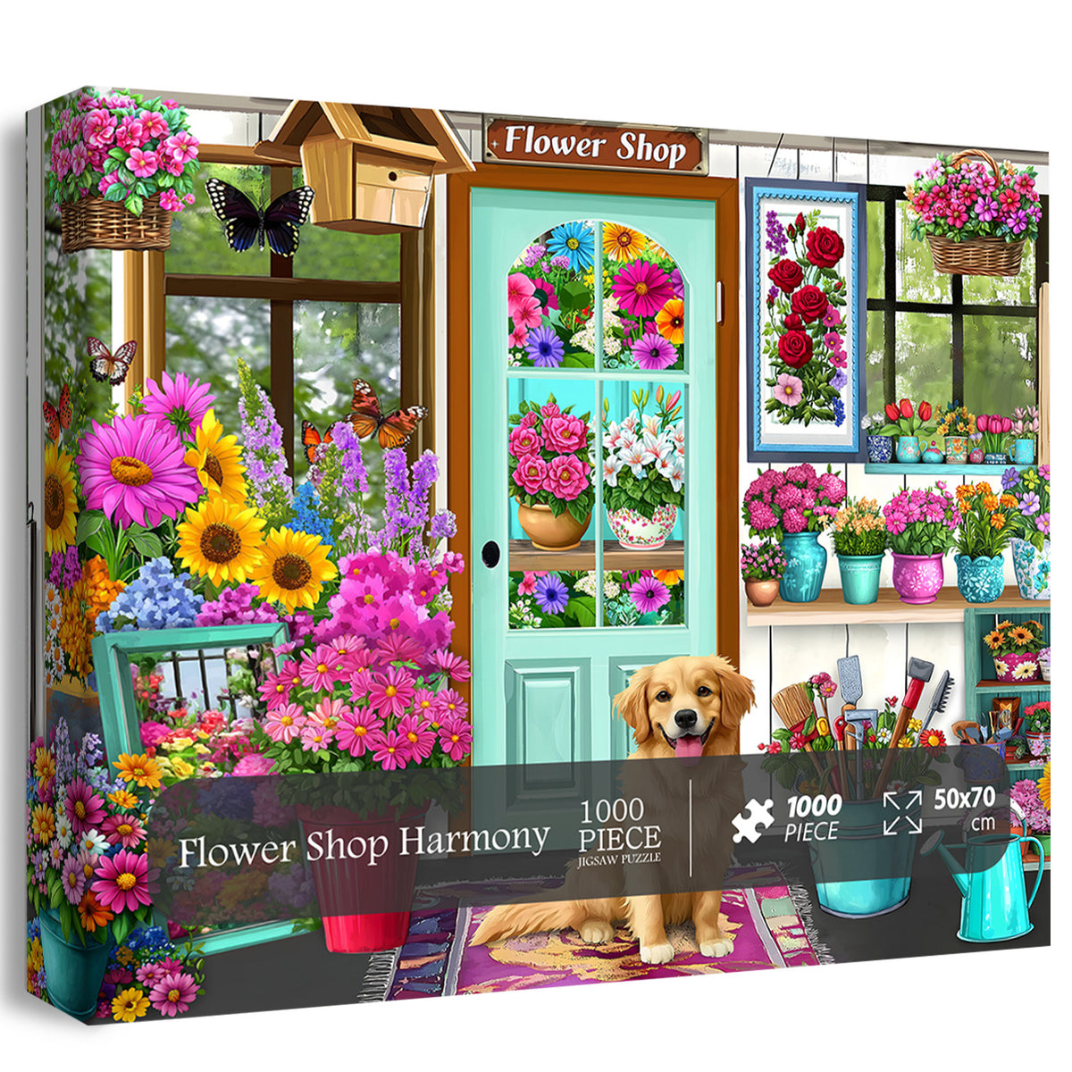 Blumenladen-Harmonie-Puzzle 1000 Teile