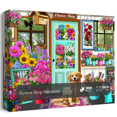 Blumenladen-Harmonie-Puzzle 1000 Teile