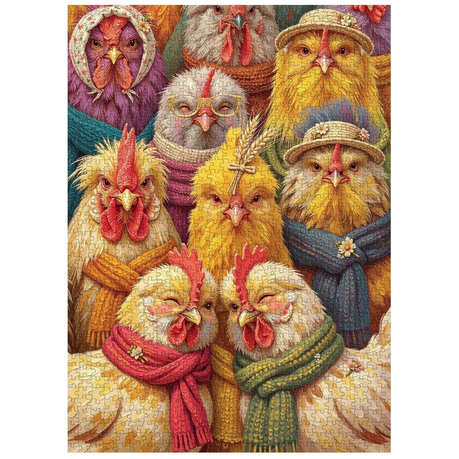 The Clucky Family  Jigsaw Puzzle 1000 Piece