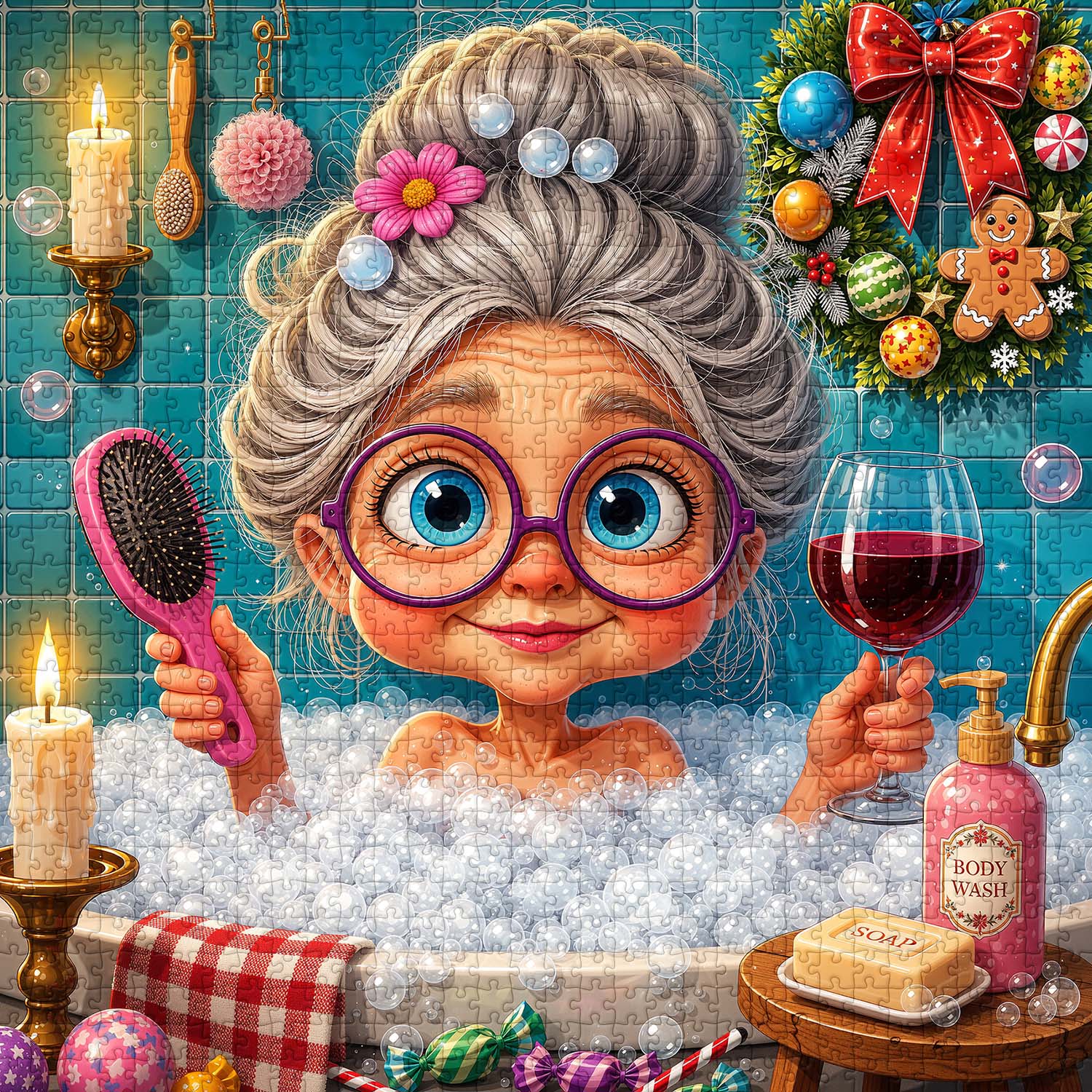 Cozy Bath Time Jigsaw Puzzle 1000 Piece