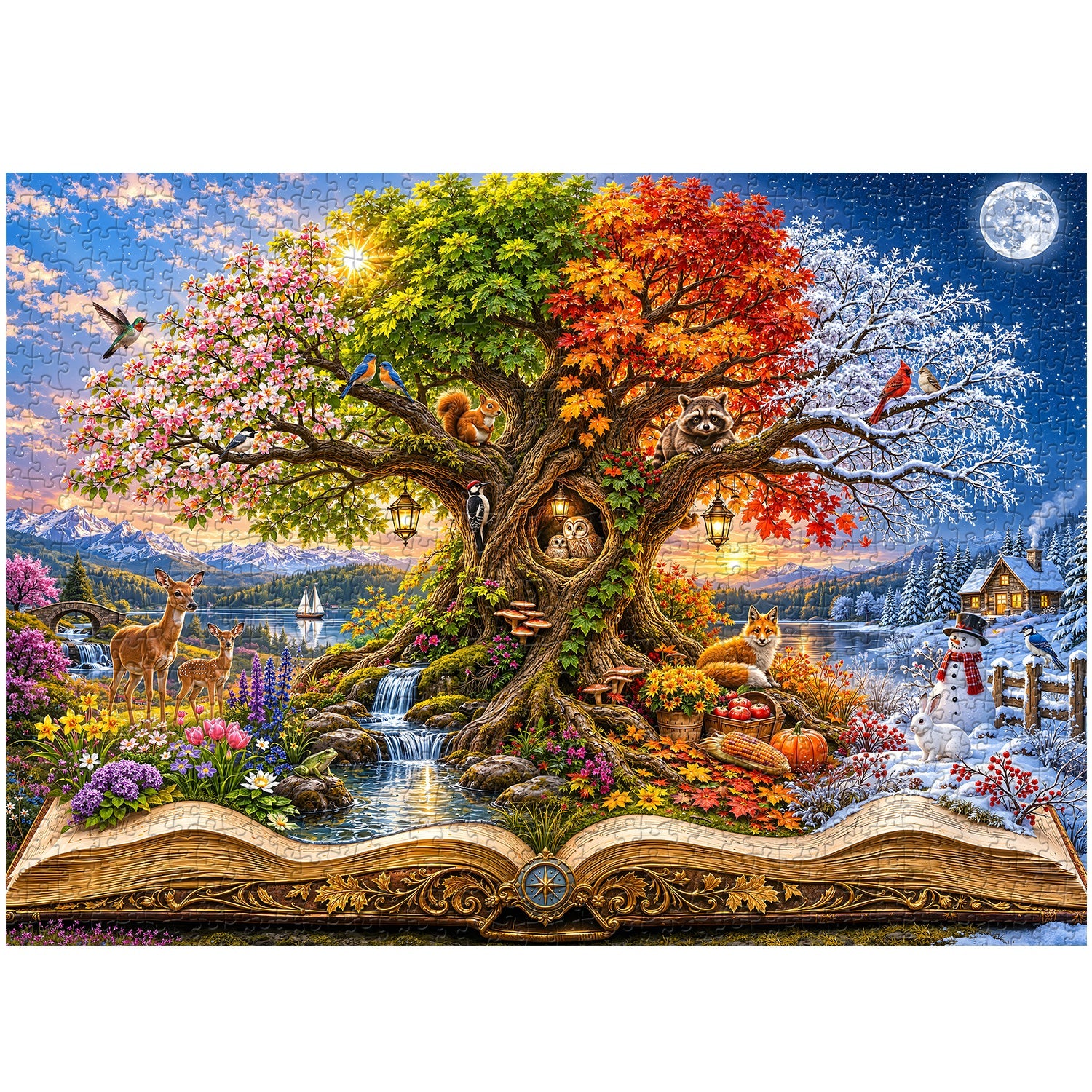 Book of the Season Tree Jigsaw Puzzle 1000 Piece