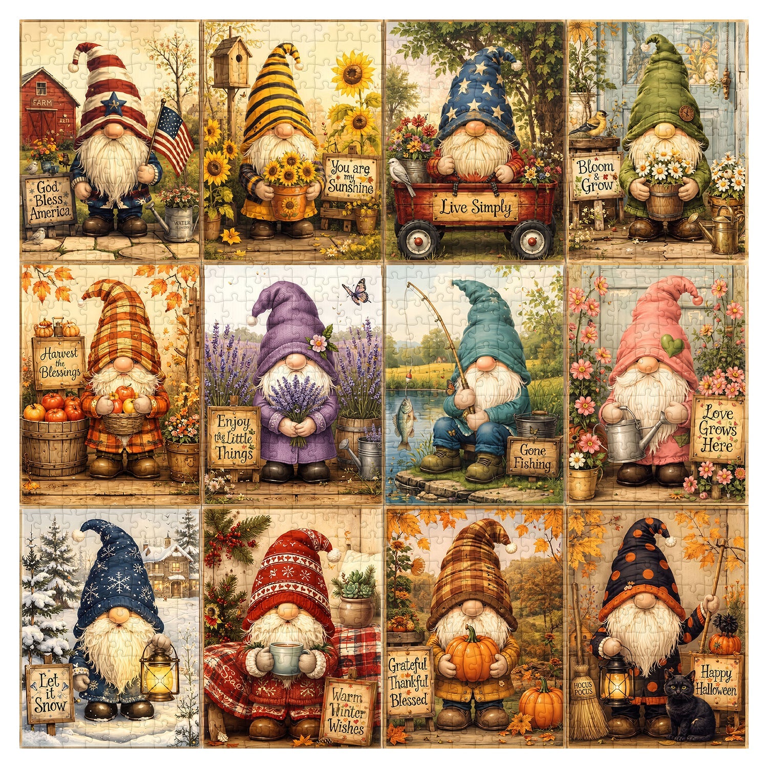 Gnome Tales Jigsaw Puzzle 1000 Piece