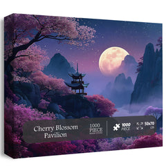 Cherry Blossom Pavilion Jigsaw Puzzle 1000 Pieces