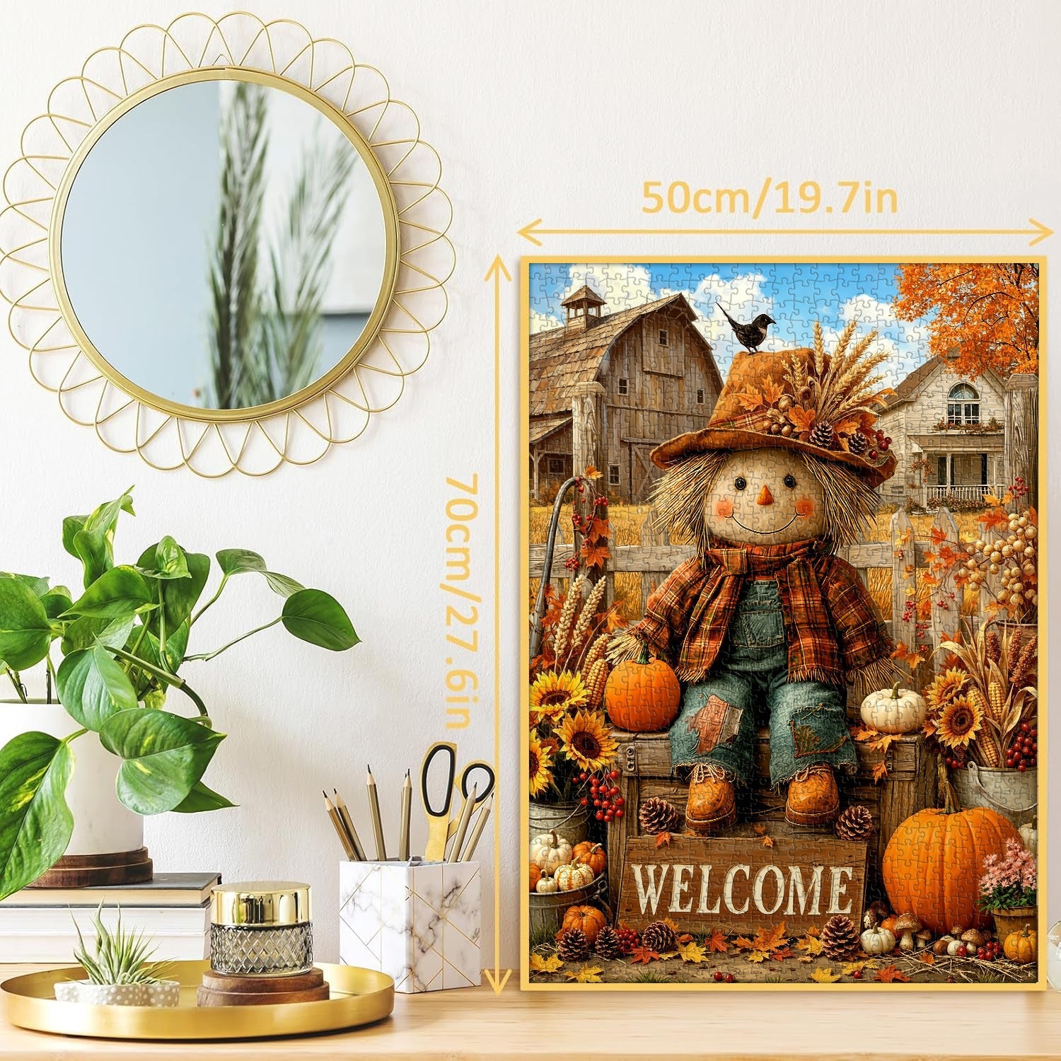 Scarecrow’s Harvest Jigsaw Puzzle 1000 Pieces