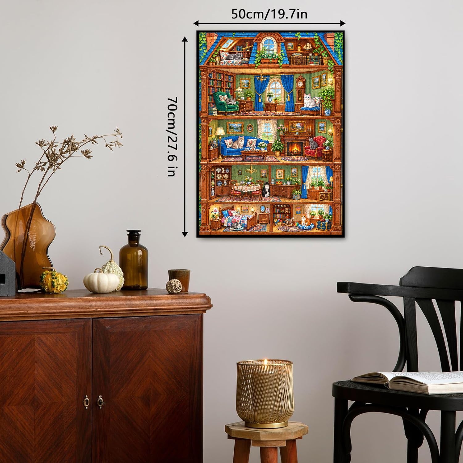 Cottage of Kittens Jigsaw Puzzle 1000 Piece