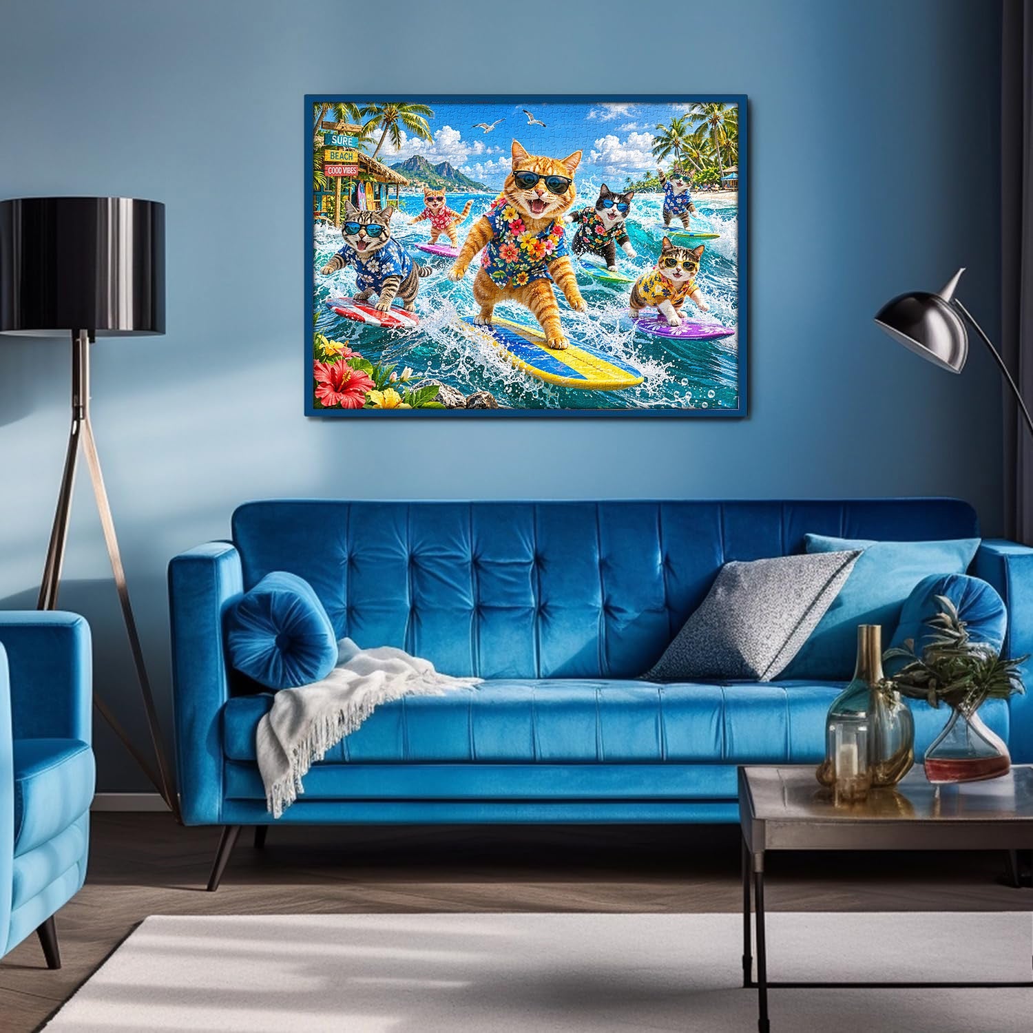 Surf Cats Jigsaw Puzzle 1000 Piece