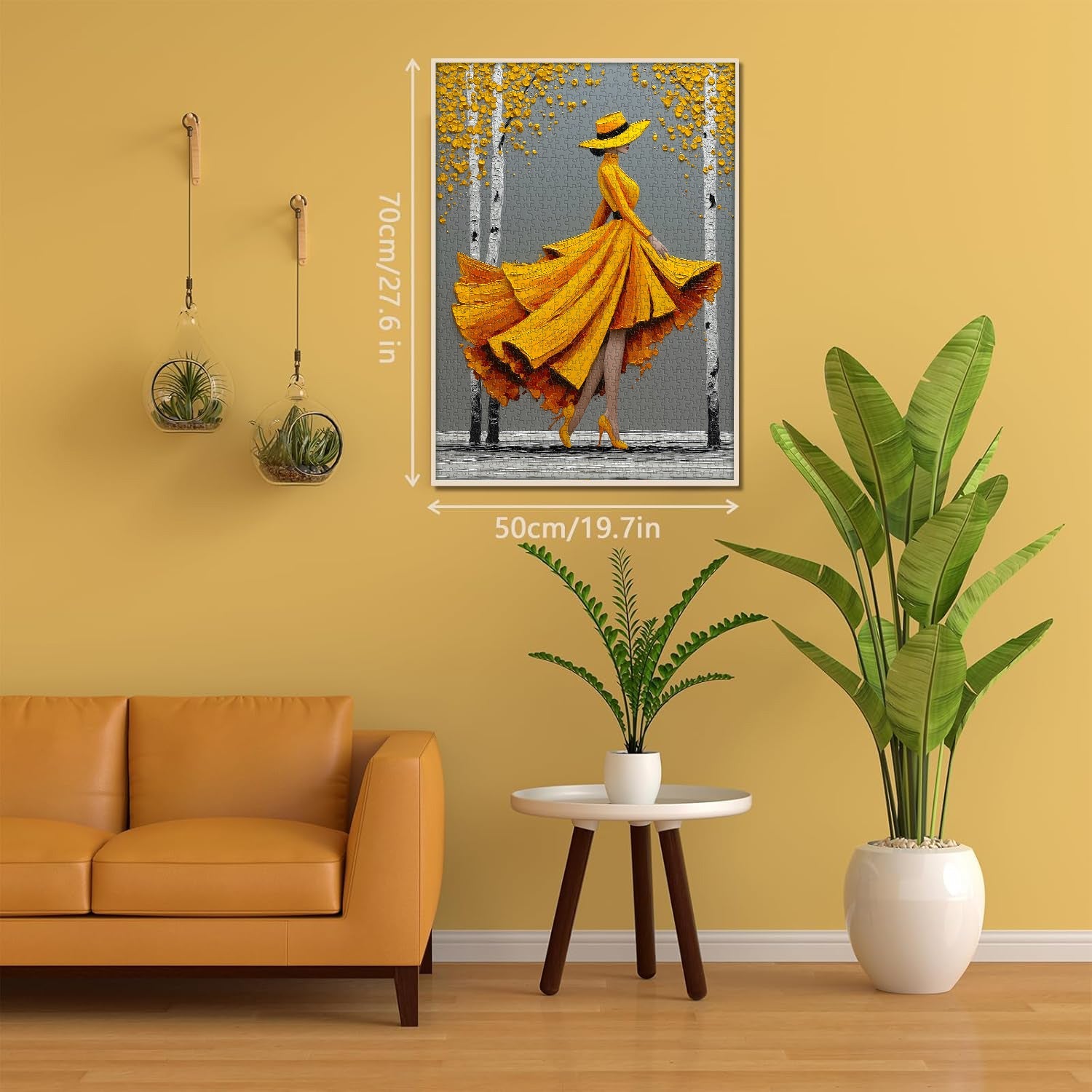 Elegant Lady in Gold Jigsaw Puzzle 1000 Pieces