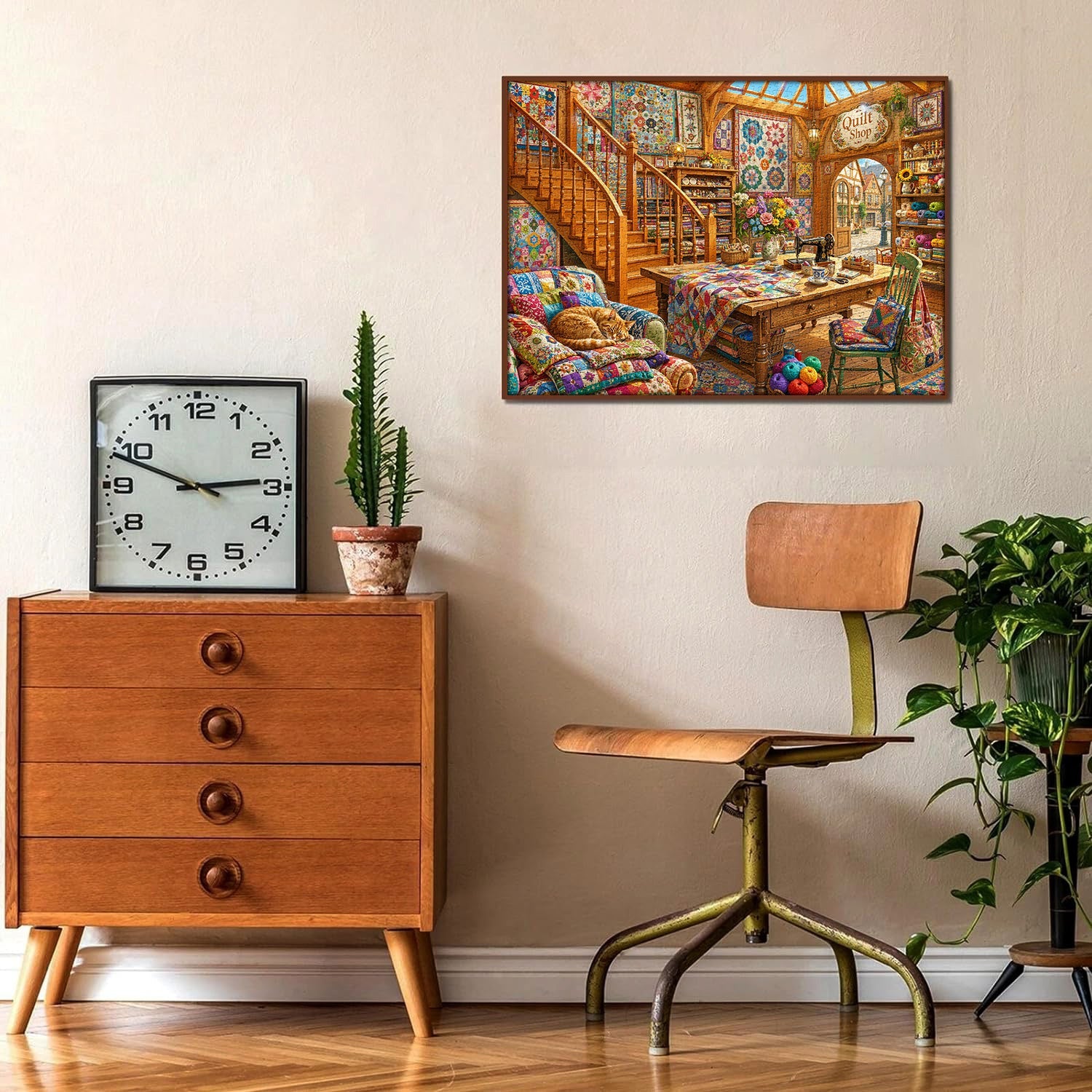 Cat Sleep Fabric House Jigsaw Puzzle 1000 Pieces