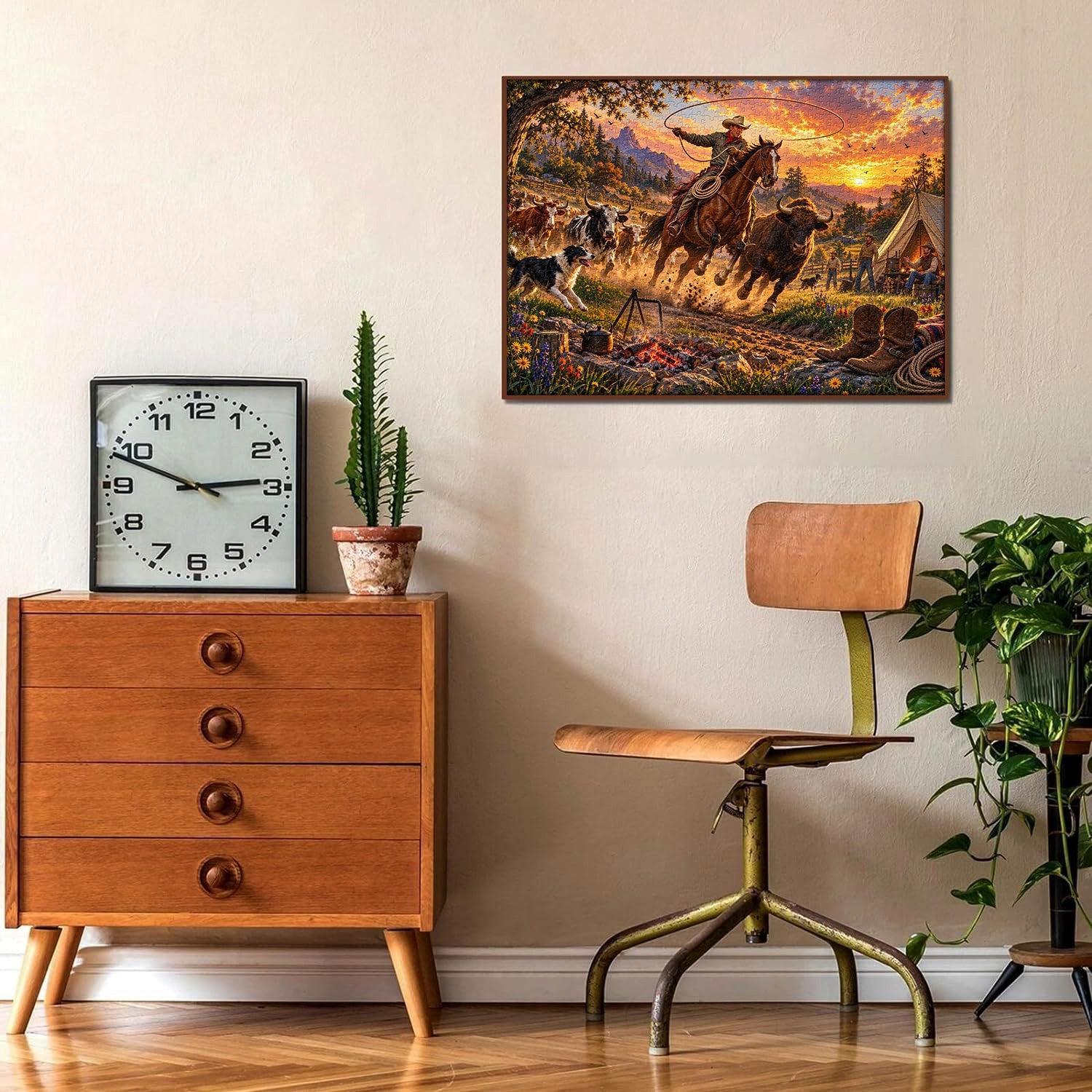 Frontier Herding Jigsaw Puzzle 1000 Piece