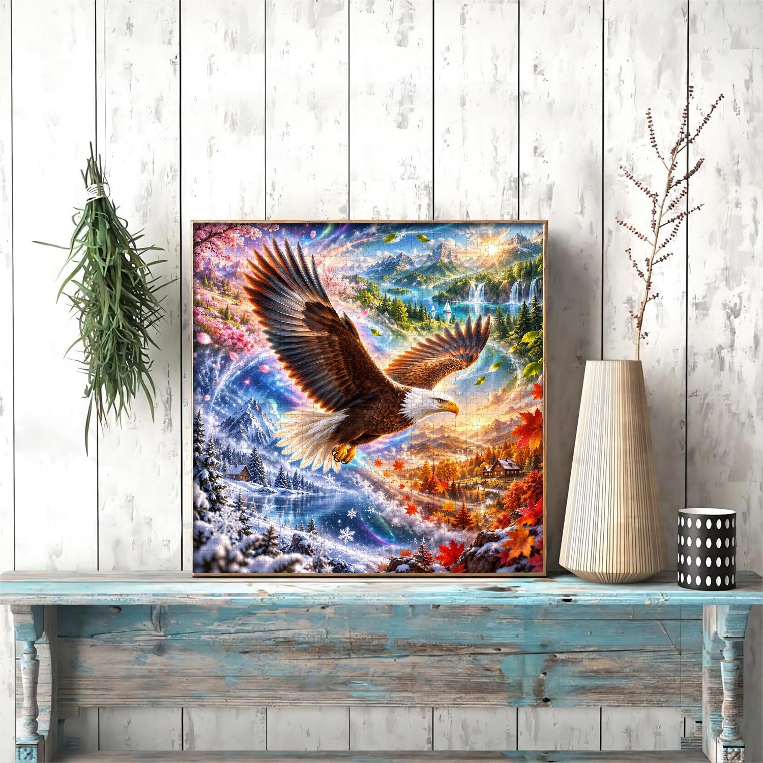 Eagle’s Seasonal Voyage Jigsaw Puzzle 1000 Piece