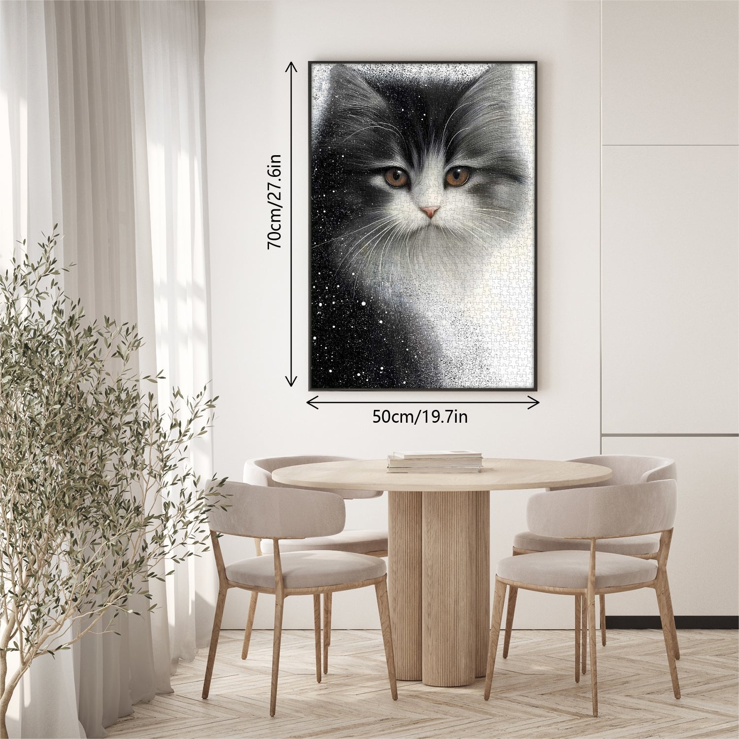 Cat Snow Mist Jigsaw Puzzle 1000 Pieces