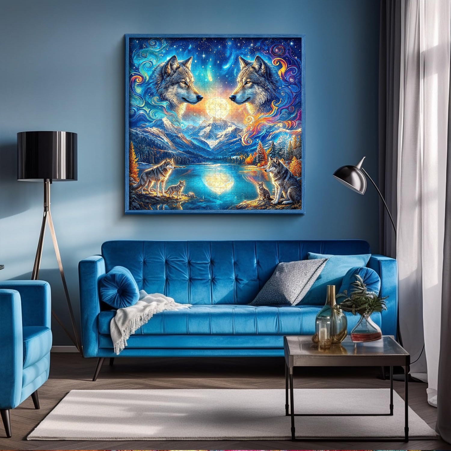 Moon Wolves Jigsaw Puzzle 1000 Piece