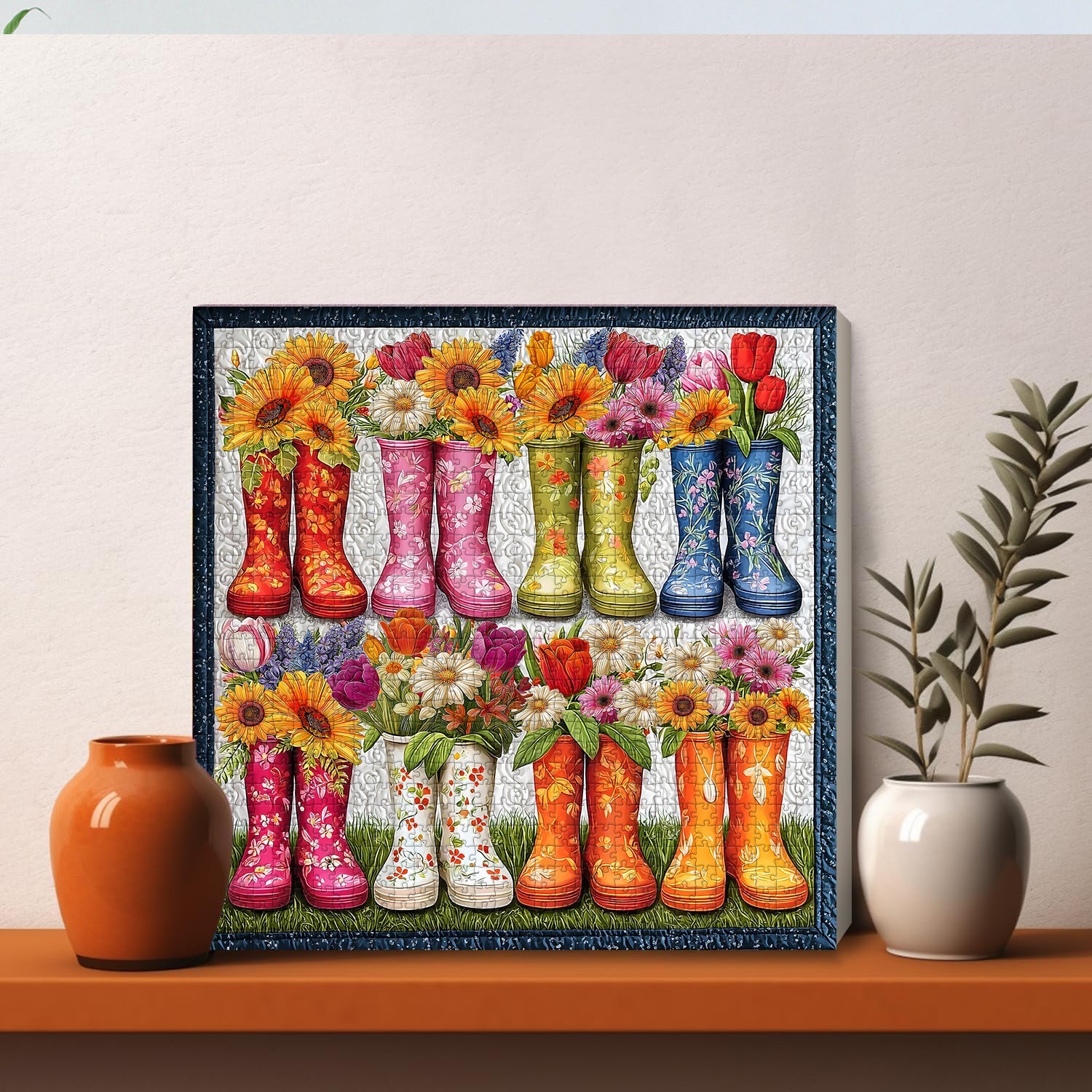 Flower Boots Jigsaw Puzzle 1000 Piece