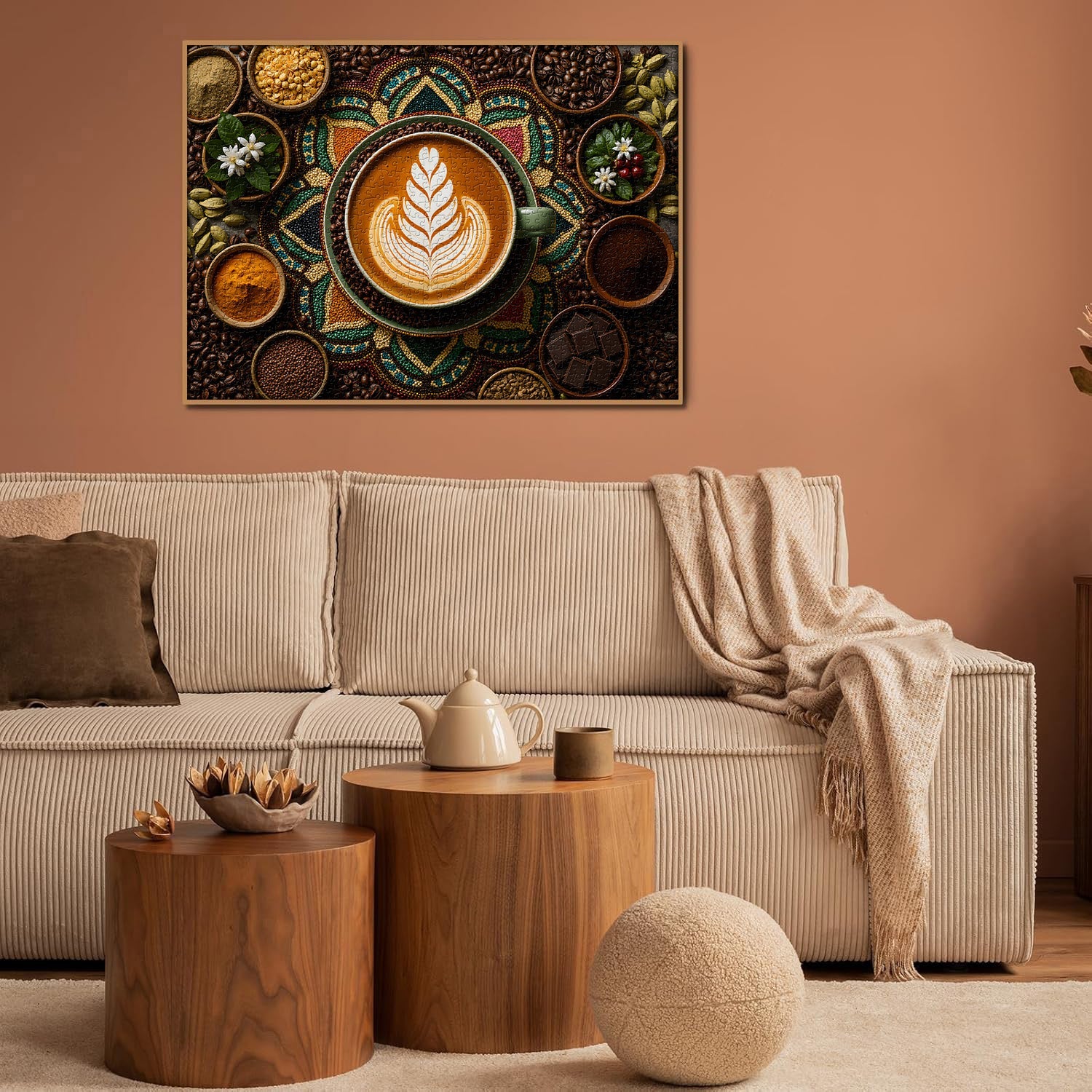 Mandala Coffee Jigsaw Puzzle 1000 Pieces