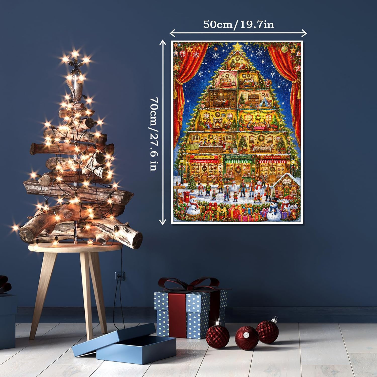 Christmas Village Jigsaw Puzzle 1000 Pieces