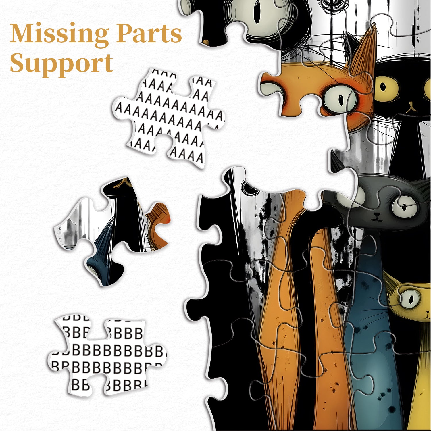 Whimsy Cats Jigsaw Puzzle 1000 Pieces