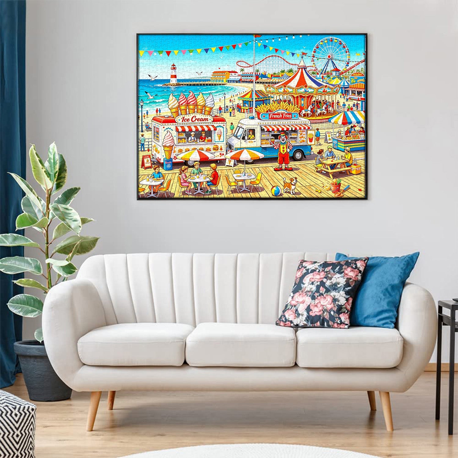 Seaside Amusement Park Jigsaw Puzzle 1000 Pieces
