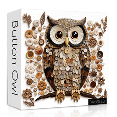 Puzzle Button Owl 1000 pièces