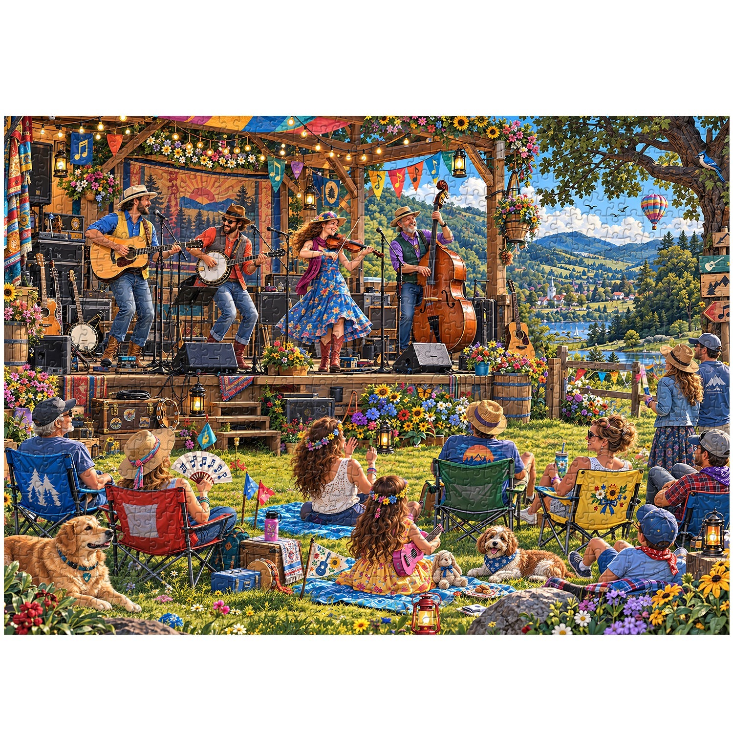Mountain Folk Fest Jigsaw Puzzle 1000 Piece