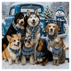 Winter Scarf Family Photo Jigsaw Puzzle 1000 Pieces