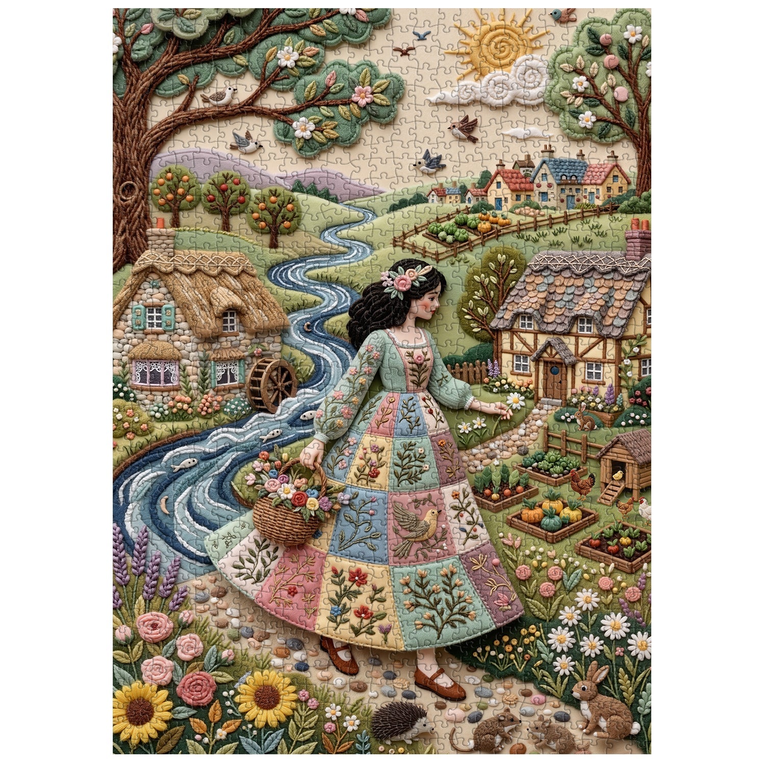 Threaded Fields Jigsaw Puzzle 1000 Pieces
