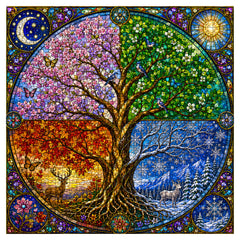 Tree of the Four Seasons Jigsaw Puzzle 1000 Pieces