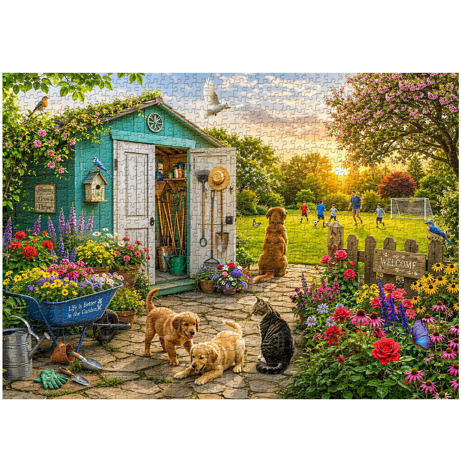 Backyard Joy Jigsaw Puzzle 1000 Piece