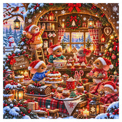 Christmas Mice Bakery Jigsaw Puzzle 1000 Pieces