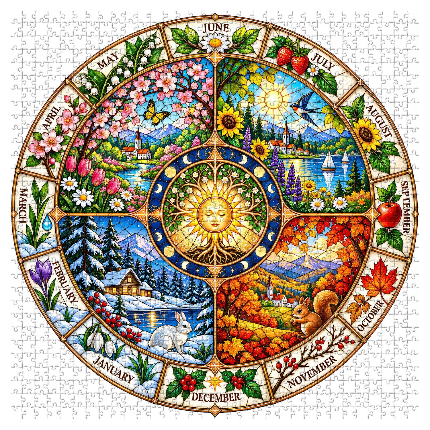 The Wheel of Life Jigsaw Puzzle 1000 Pieces