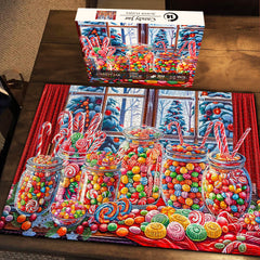 Bonbonglas-Puzzle 1000 Teile