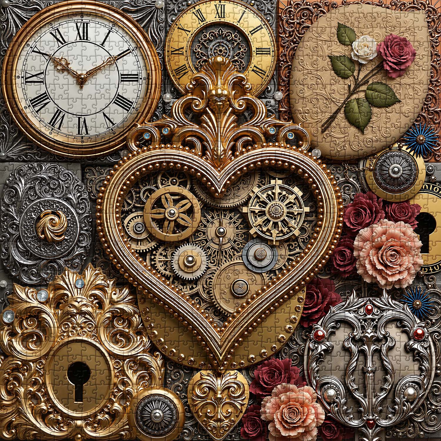 Clockwork Heart Jigsaw Puzzle 1000 Piece