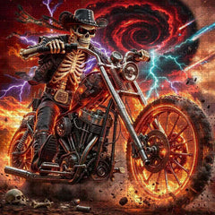 Skeleton’s Hellride Jigsaw Puzzle 1000 Piece