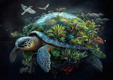 Earth Turtle Jigsaw Puzzles 1000 Pieces