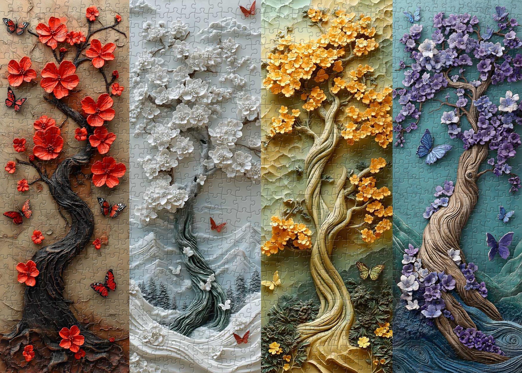 Blossom Quartet Jigsaw Puzzle 1000 Pieces