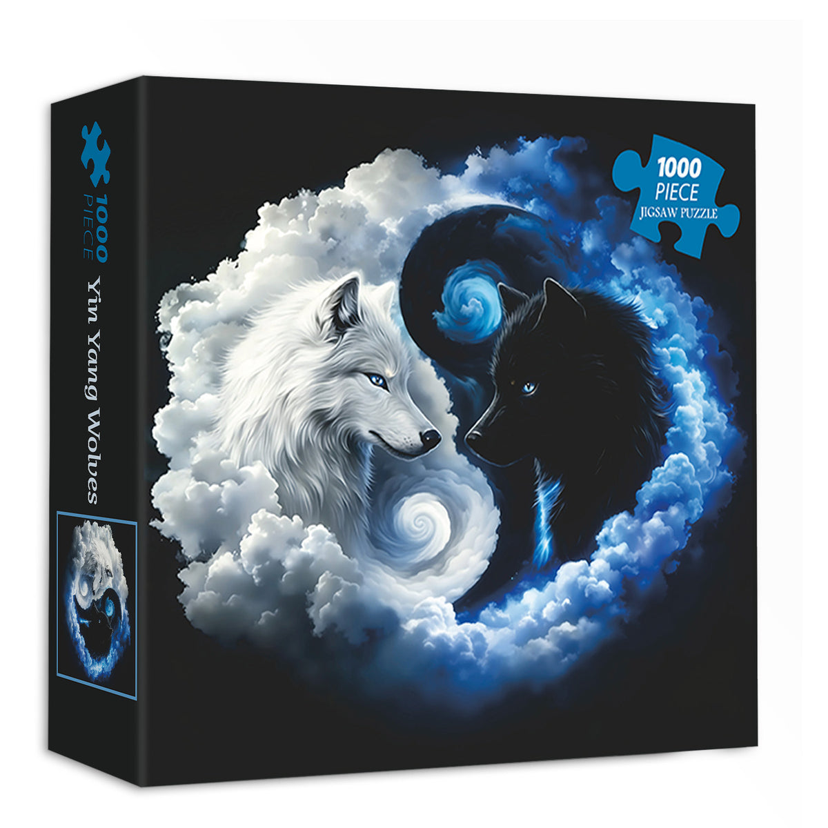 Yin Yang Wolves Jigsaw Puzzle 1000 Pieces