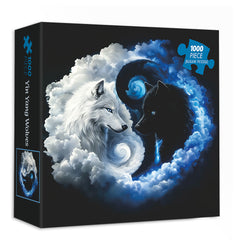 Yin Yang Wolves Jigsaw Puzzle 1000 Pieces