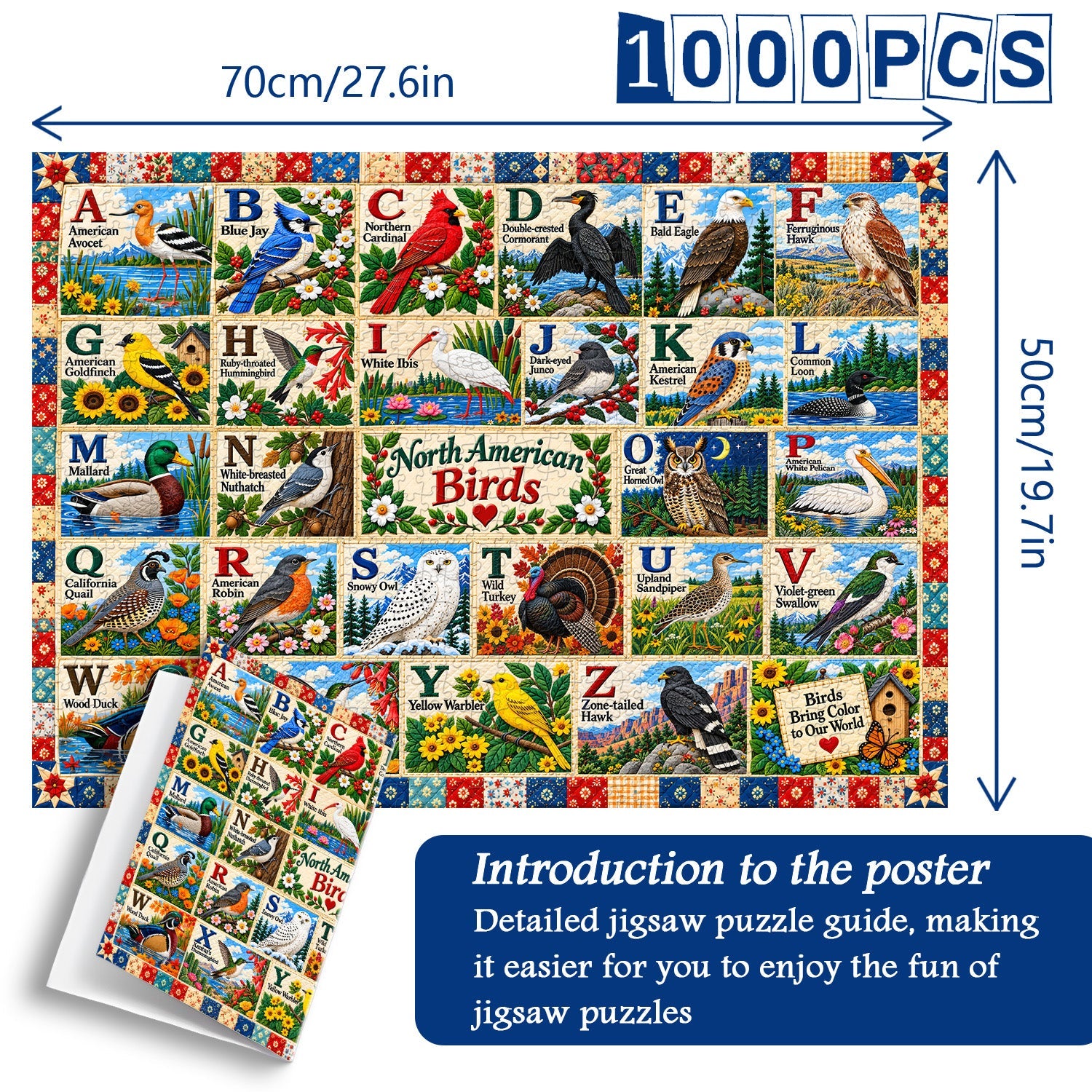 Birds d'Amérique du Nord - Puzzle de 1000 pièces