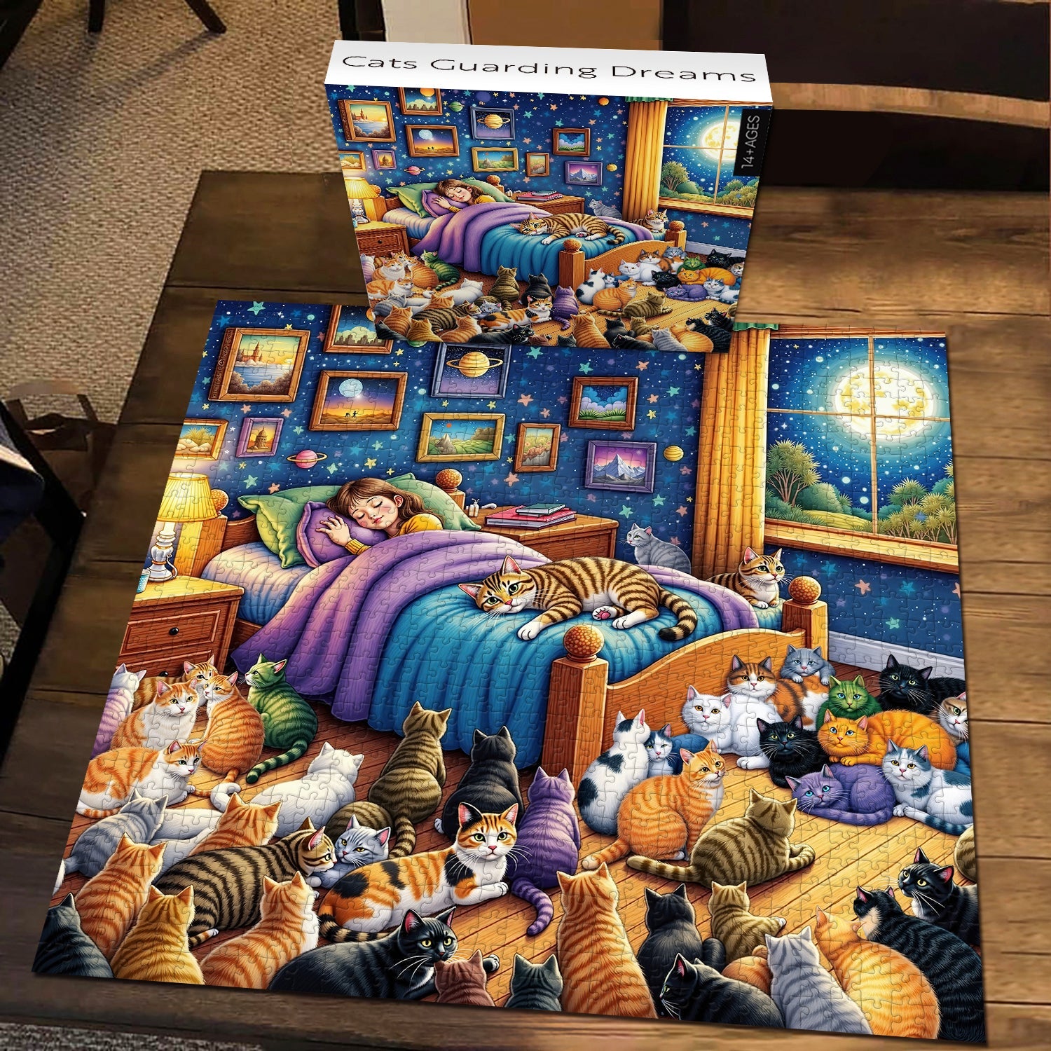 Cats Guarding Dreams Jigsaw Puzzle 1000 Piece
