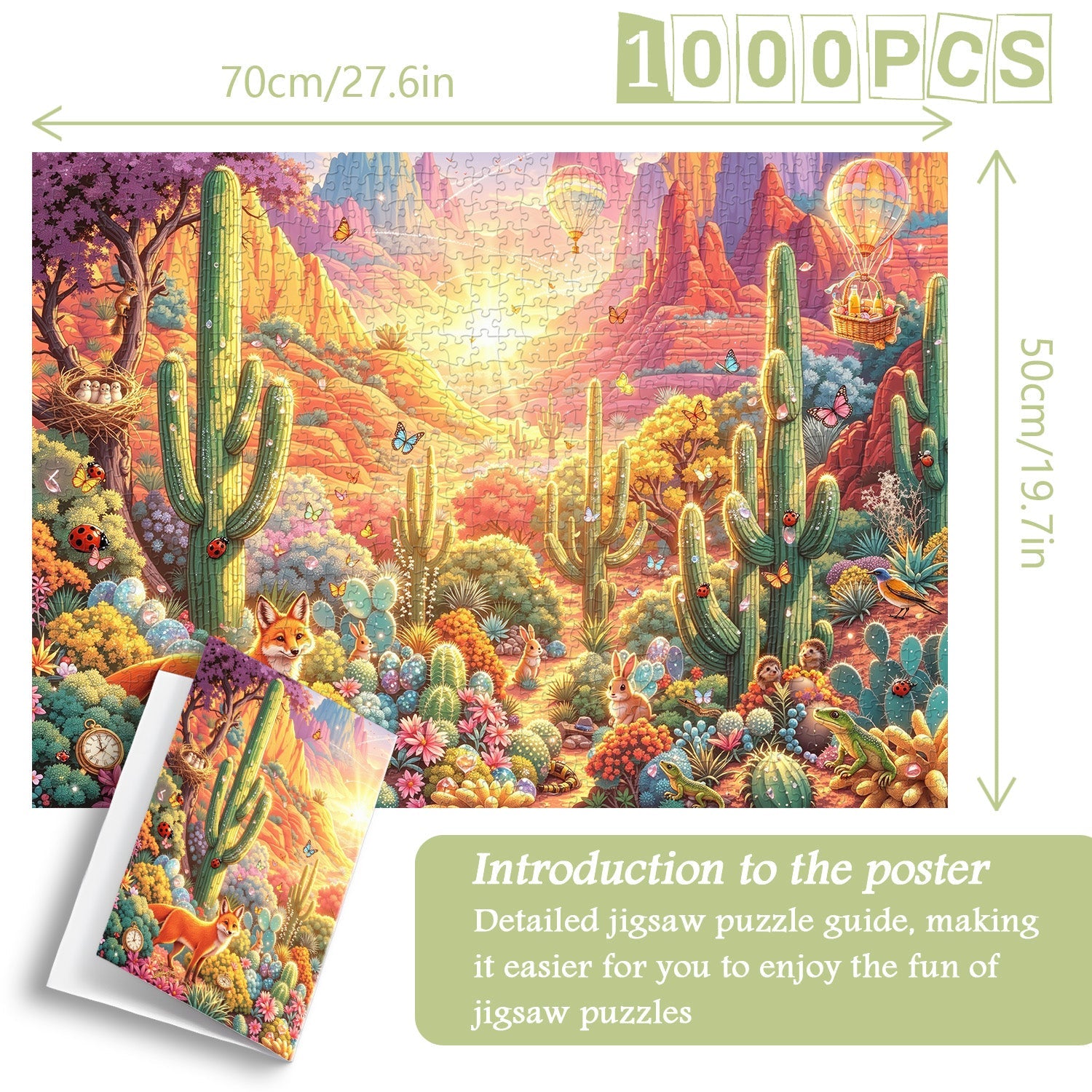 Fox's Desert Adventure  Jigsaw Puzzle 1000 Piece