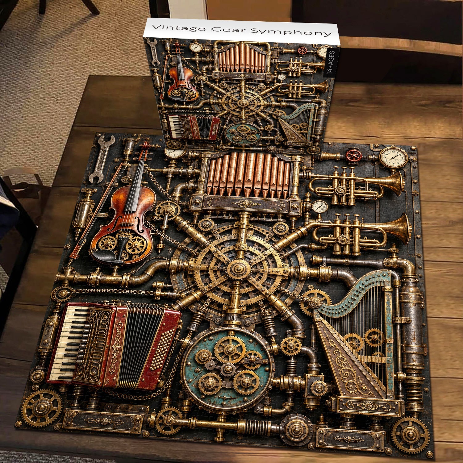 Vintage Gear Symphony Jigsaw Puzzle 1000 Piece