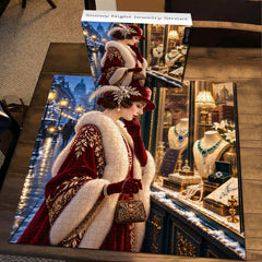 Snowy Night Jewelry Street Jigsaw Puzzle 1000 Pieces